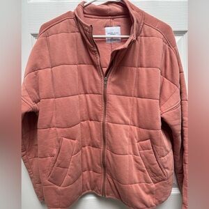 Angel Kiss Coral Quilted Women's Puffer Jacket